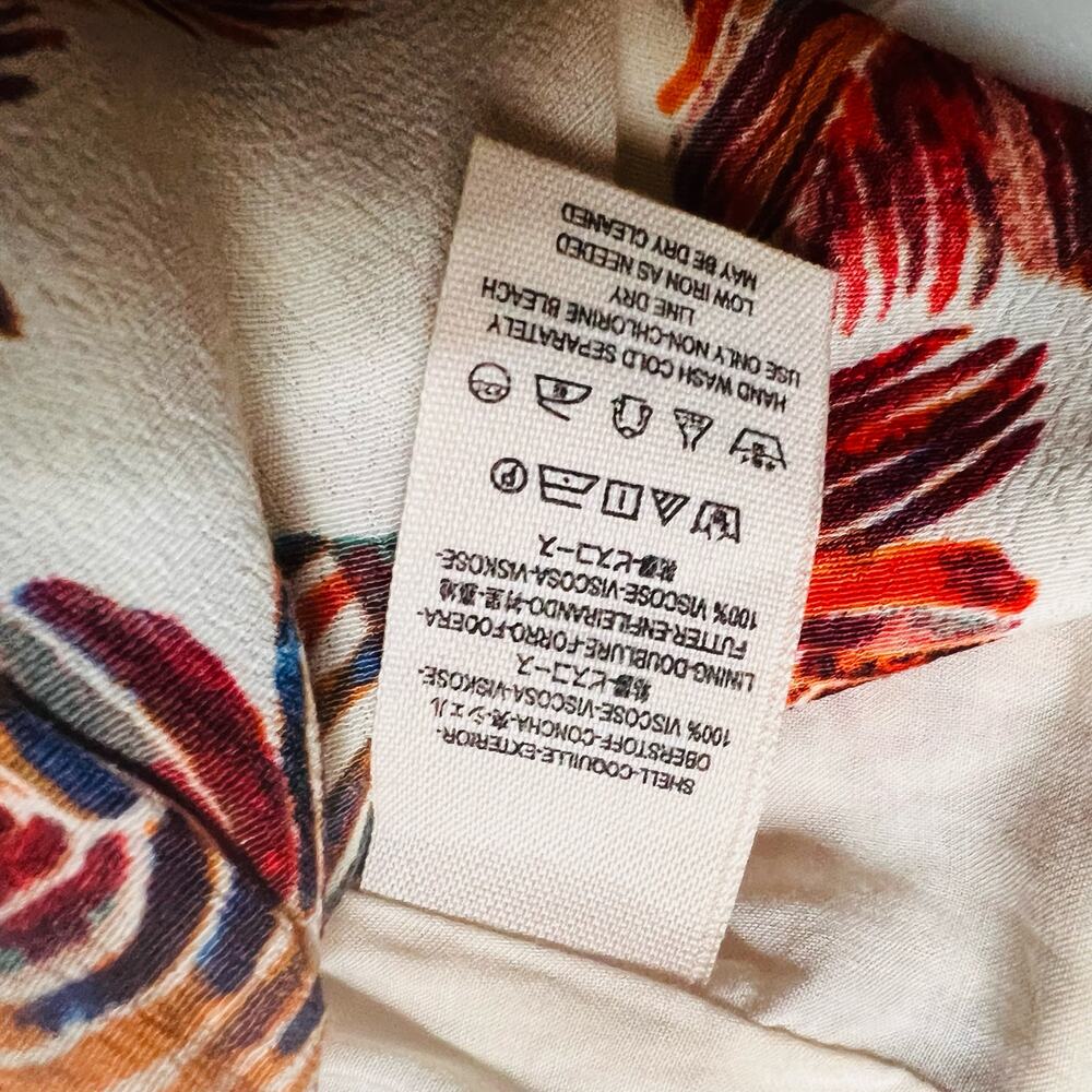 Free People Hot Tropics Floral Cropped Wide Leg Jumpsuit Size 2 - Picture 6 of 8